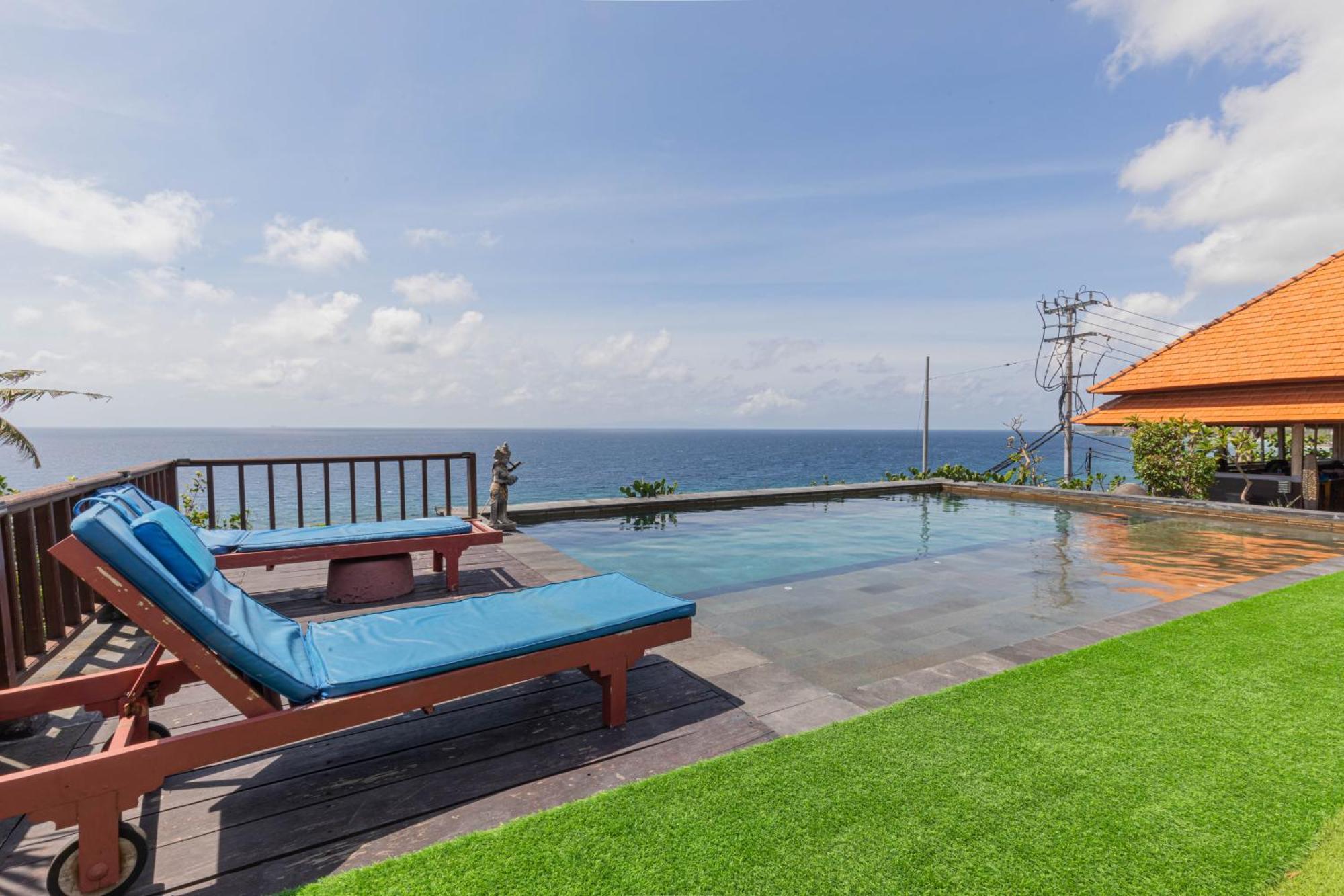 Manta Cottages With Sea View Batununggul Exterior foto